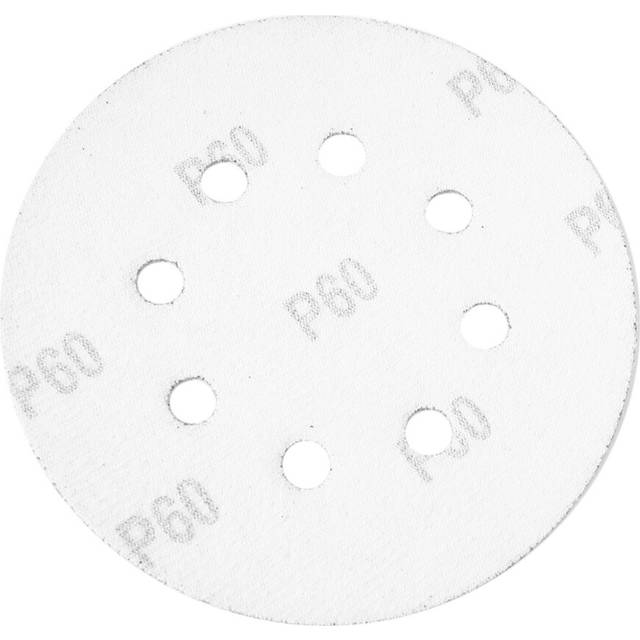 100Pcs 5 Inch 125mm Round Sandpaper Eight Hole Disk Sand Sheets Grit 40/60/80/120/240 Hook and Loop Sanding Disc Polish