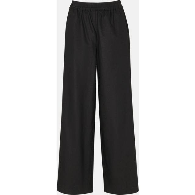 Black Lindsey Linen Blend Trouser (10)