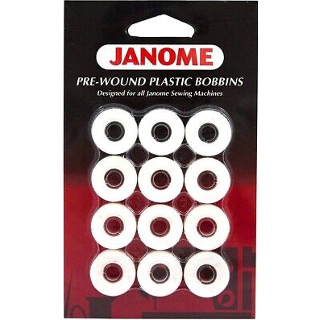 Janome Pre-Wound Plastic Bobbins Designed for All Sewing Machines