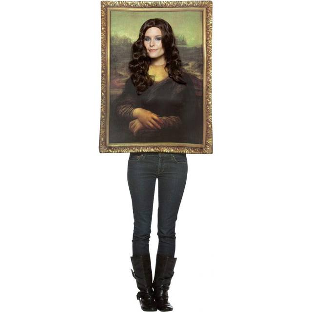 Mona Lisa Adult Costume - Yellow (One-Size)