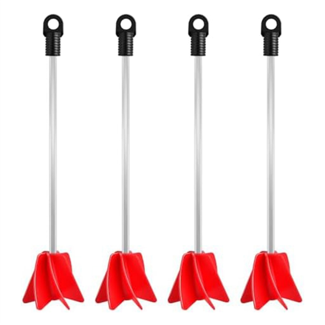 moresk-11In Drill Bit Paint Mixer,4 Piece Drill Bit Mixer Attachment,1 Gallon Resin Epoxy Mixer,Paint Mixer for Most Drill Bits