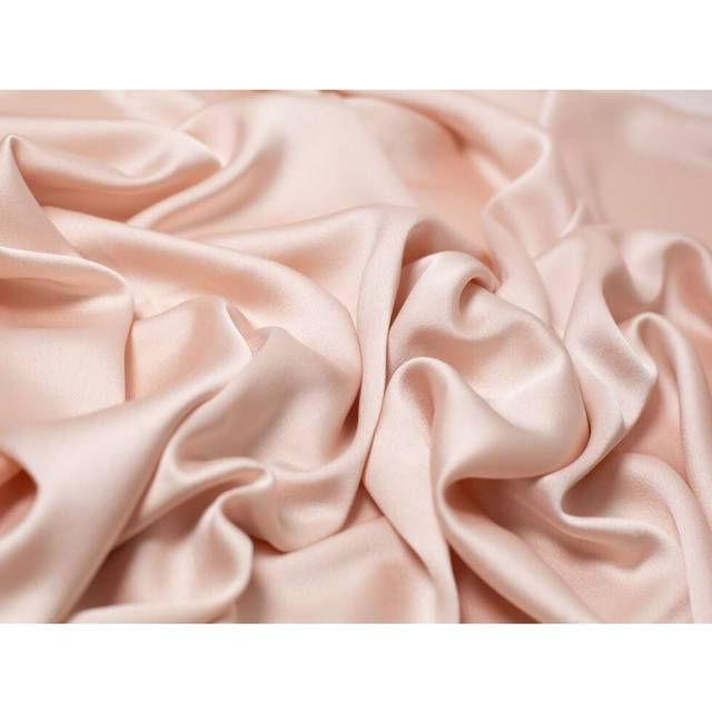 (Beige Blush) Minerva Nostalgic Crepe Back Satin Fabric - per metre