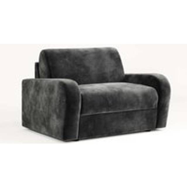 Jay-Be Deco Snuggler Sofa Bed With E-sprung™ Mattress - Luxe Velvet Steel, Grey