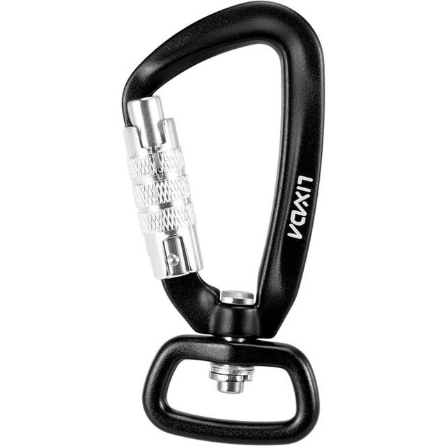 Lixada Swivel Carabiner Clip 360 Rotatable Spinner Carabiner Auto Locking Carabiner Rotational Hammock Hanging Clip Leash Hook