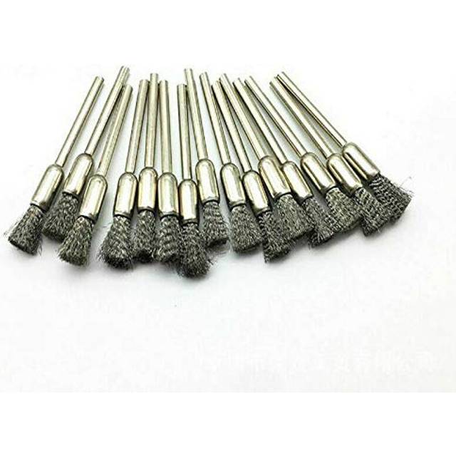 Wire Brushes Steel Wire Brush Steel Wire Brush Polishing Wheels Set Kit for Rotary Tool Drill Bit 3 Mode15 pcs Pencil Wire Brush