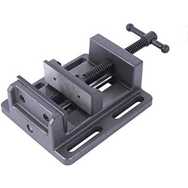 KATSU Drill Press Vice 100mm 4 Inch with Guiding Bar, Professional Quality Pillar Drill Bench Clamp for Workshop and Milling Machines 4022704