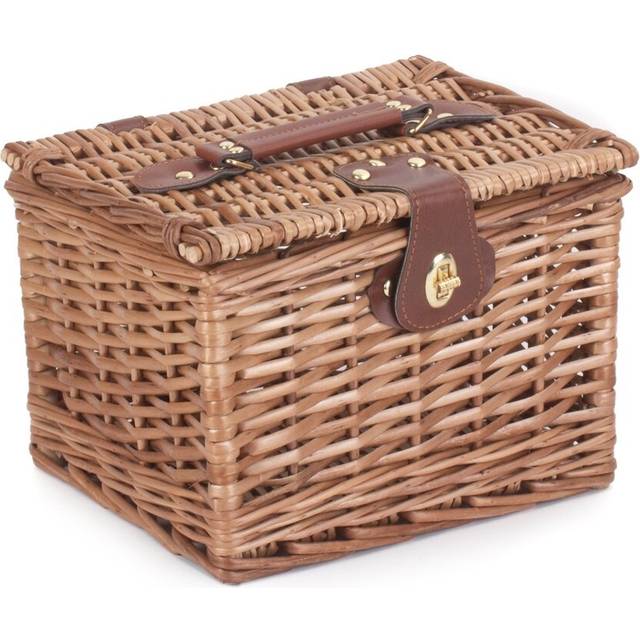 Light Steamed Small Wicker Basket - Brown