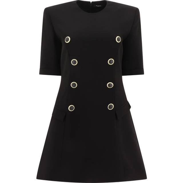 Balmain Crepe minidress - black (UK 8)