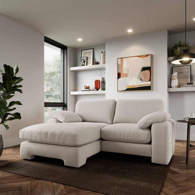 Magnus Cosy Weave Corner Chaise Sofa - Cosy Weave Ivory