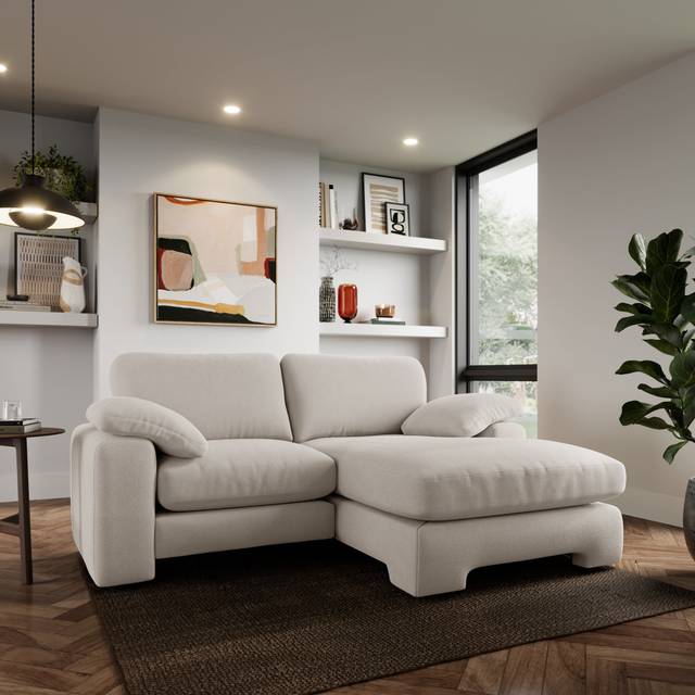 Magnus Cosy Weave Corner Chaise Sofa - Cosy Weave Ivory