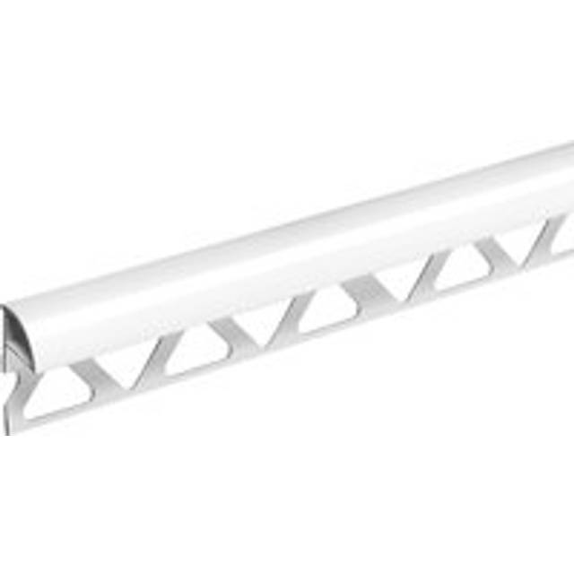 Homelux 8mm PVC Quadrant White Tile Trim - 2.44m