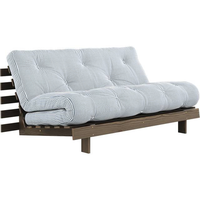 Karup Design Roots Bäddsoffa Med Madrass 160x200 Carob Brun/Beach Blue - Carob Brunlackerad, 611 Beach blue