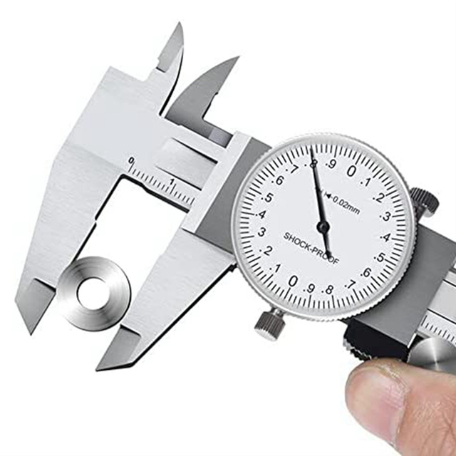 moresk-0-200Mm Metric Gauge Measuring Tool Dial Vernier Caliper Shock-Proof Vernier Caliper 0.02Mm (TGBK150-0-200MM)