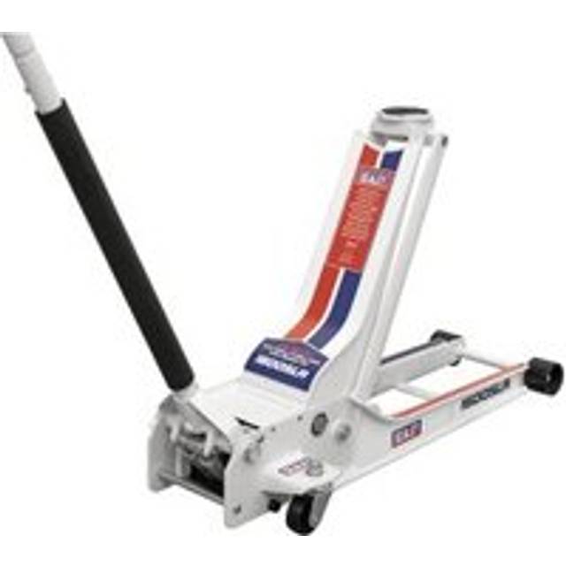 Sealey 1.5 Tonne Low Profile Trolley Jack with Rocket Lift - 1500SLR - 1.5 tonne capacity - Lifts 70-610mm - 44.5kg