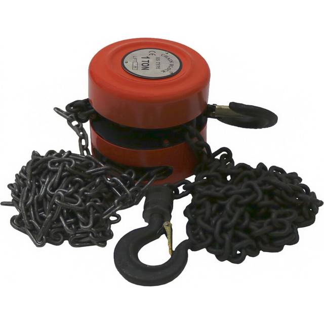 Oypla 1 Ton Chain Lifting Block & Tackle Hoist Heavy Duty Load