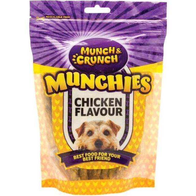 Munch & crunch munchies dog treats & snacks various flavours 250g packs