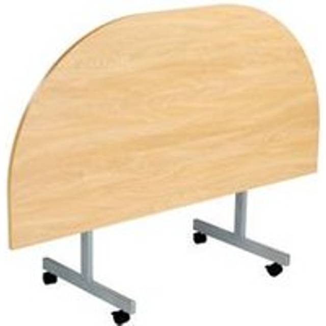 Allegro Tilting Table 1600x800 Silver/Oak Ref OETT1680DENDSVNO