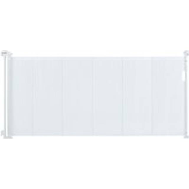 Retractable Baby Gate, 34.2' Tall Mesh Gate, Extends up to 76.8' Wide, Safety Gate for Kids and Pets, Indoor Retractable Gate for Stairs, Doorways,