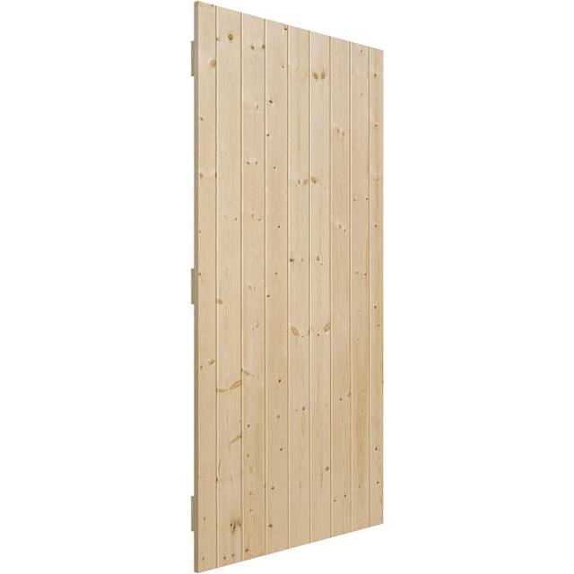 Liberty Doors External Solid Pine Unfinished Ledged &amp; Braced Gate - 1981x915x40mm (78&apos;&apos;x36&apos;&apos;) (LOLLB36) Size (Height x Width x