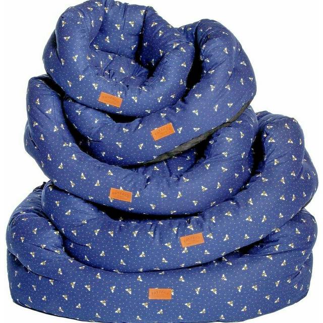 Fatface spotty bees deluxe slumber bed - (18" to 40") - dog dd nesting cushion