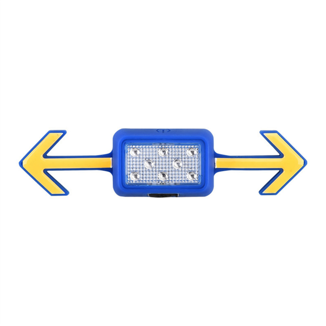 Bicycle Helmet Light Taillight Rechargeable Turn Signals Light Wireless Remote Mountain Road Bikes Scooter Part Blue
