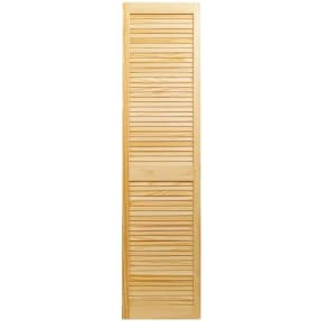 Wickes Pine Closed Internal Louvre Door - 1829 x 457mm - Natural