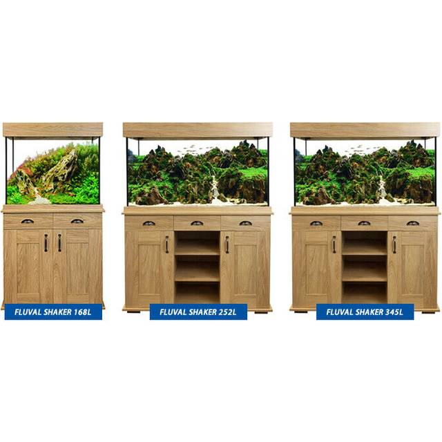 Fluval Shaker 168 Aquarium & Cabinet Set - Hampshire Oak