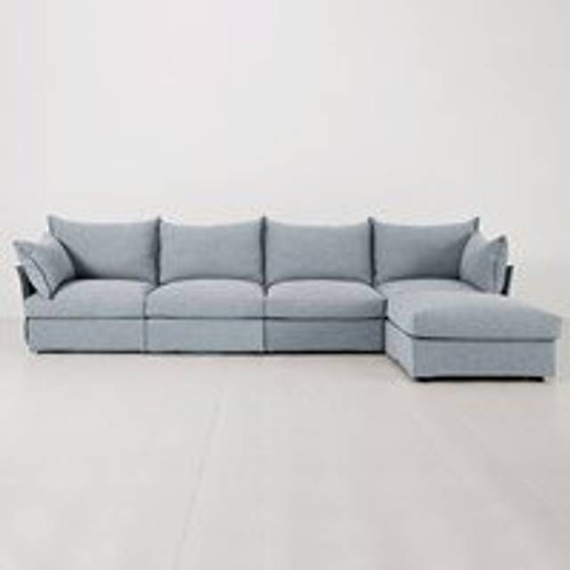 Swyft Sofa in a Box Model 06 Modular Linen 4 Seater Sofa with Chaise