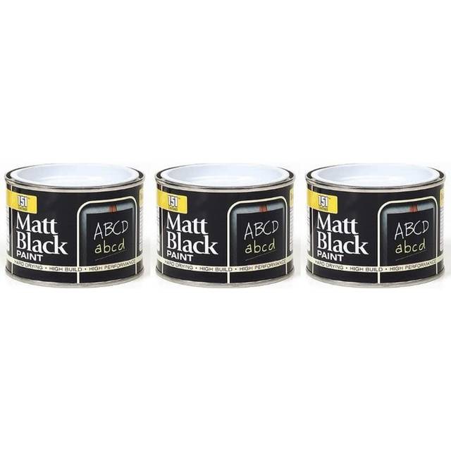 151 Matt Black Paint Black Board School 180ml (YELLOW STRIP ON TUB) (Pack of 3)