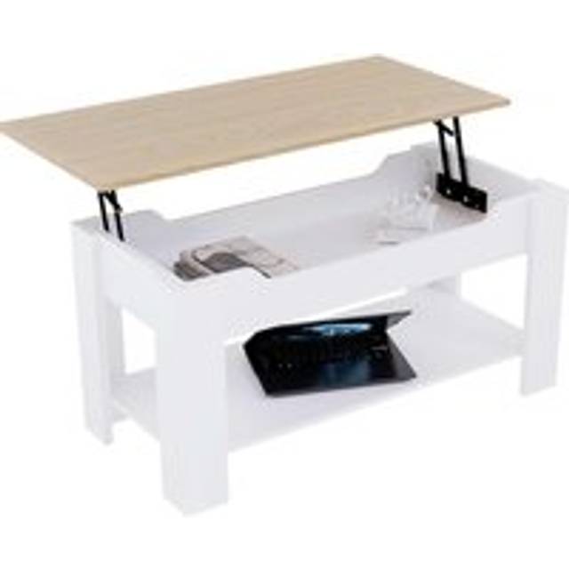 Vida Designs Lift Up Coffee Table, Oak & White, Multi