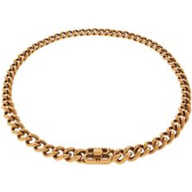 Balenciaga Monaco Chain Necklace - Gold - Unisex - - Brass