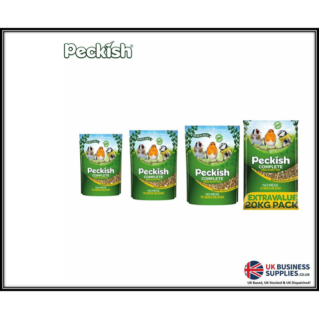Peckish complete nutritional pet bird food seed & nut mix 1.7kg 5kg 12.75kg 20kg