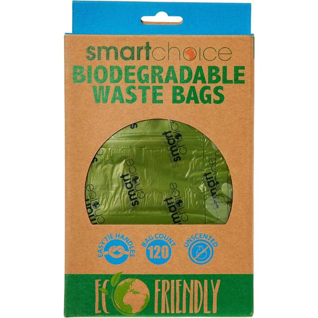 Plastic Waste Bags 120pcs Green Pet Poop Bags Biodegradable Easy Tie Handles