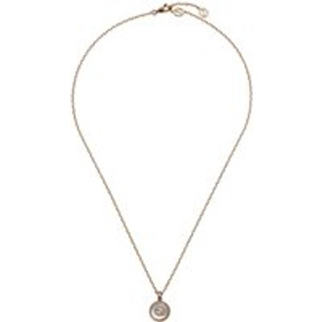Gucci Interlocking 18ct Rose Gold Diamond Mother of Pearl Necklace