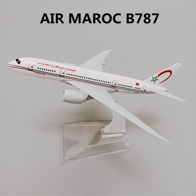 Alloy Metal Royal Air Maroc Airlines B787 Boeing 787 Airplane Model Airways