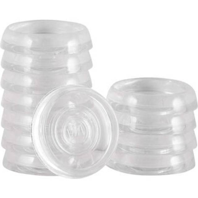 "SoftTouch 1 3/8"""" Round Furniture Caster Cups for Carpet or Durable Hard Floors  12 Pack  Clear  12 Count (Pack of 1)"