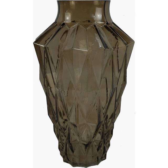 Brown 30Cm Glass Table Vase (30cm H X 20cm W X 20cm D)