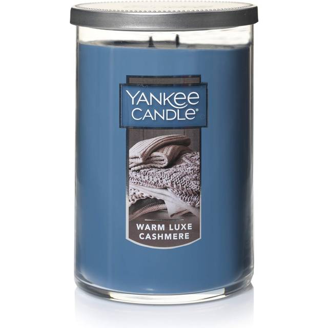 Yankee Candle Warm Luxe Cashmere Scented  Classic 22oz Large Tumbler 2-Wick Candle  Over 75 Hours of Burn Time  Ideal for Fall Decor  Home Fragrance