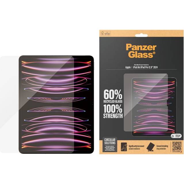 iPad Air 13" (2025 / 2024) / Pro 13" (2024) PanzerGlass Ultra Wide Fit Skärmskydd - Platinum Strength - Genomskinlig