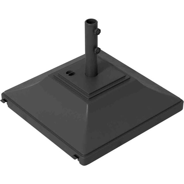 Outsunny 60kg Square Parasol Base With Wheels Fillable Plastic Umbrella Stand | TJ Hughes