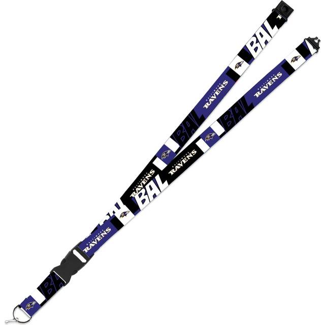 "Rico Industries NFL Football Baltimore Ravens 19"""""""" x 1"""""""" Premium Unisex-Adult Safety Breakaway Lanyard - Flash"