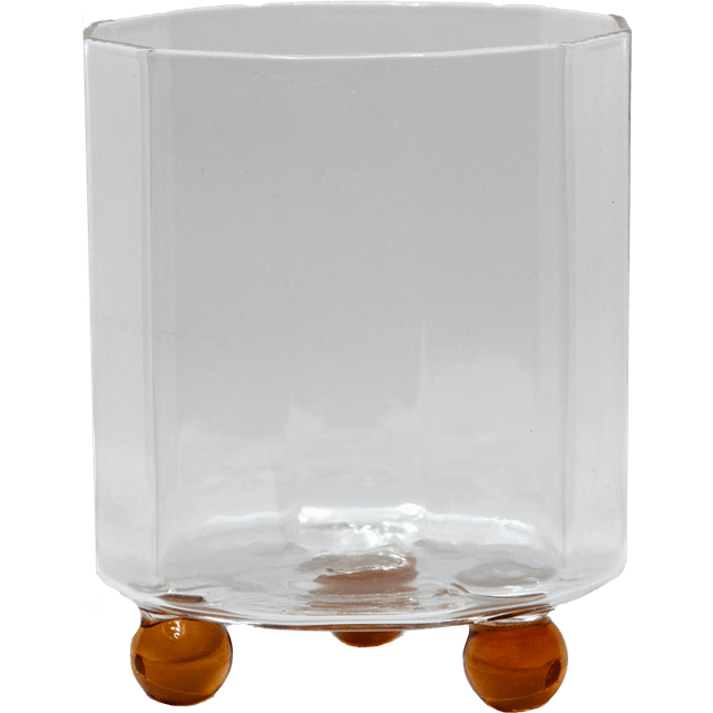 Olsson & Jensen Palermo dricksglas 32 cl Mörkgul - Transparent