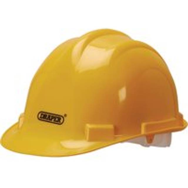 Draper 08906 EN397 Impact Tested Safety Helmet Yellow - 08906