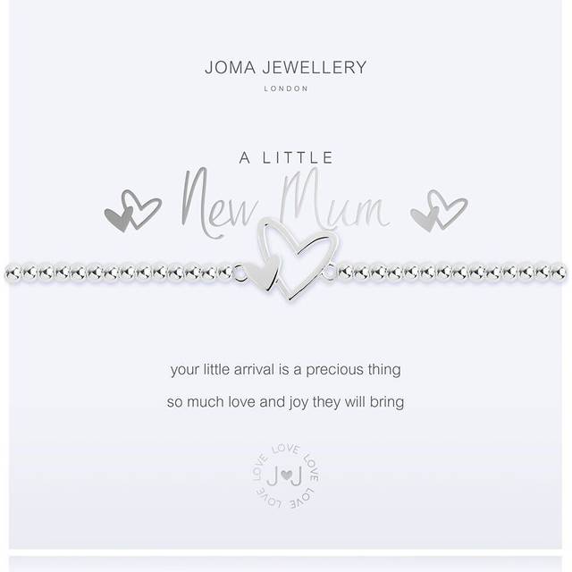 Joma A Little New Mum Heart Bracelet - Silver - 17.5cm