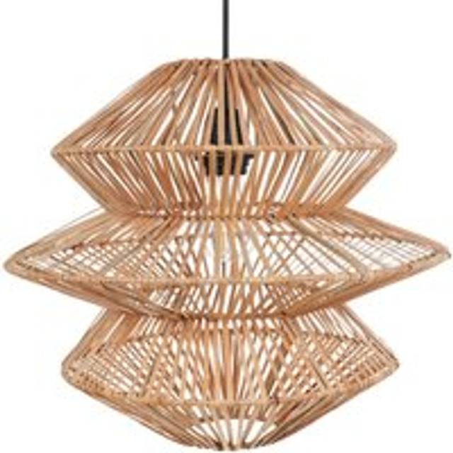 Beliani Pendant Lamp AndUKi Rattan Natural, Brown