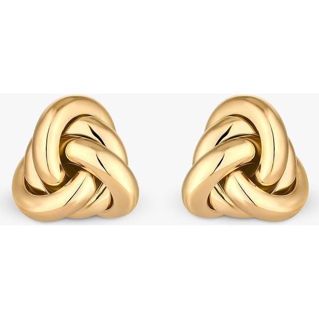 Jon Richard Vintage Inspired Gold Plated Knot Stud Earrings, Gold, Women