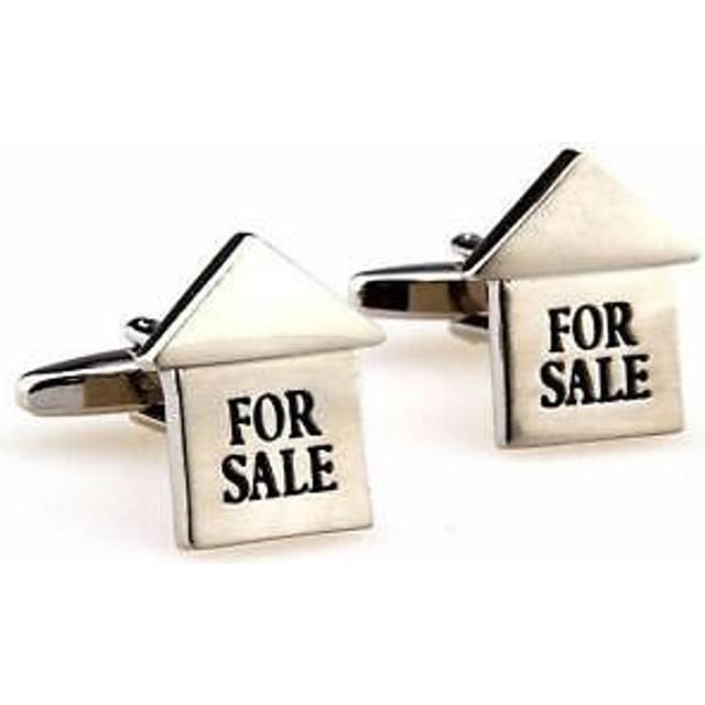 For sale estate agent cufflinks present property real estate investor buy sell