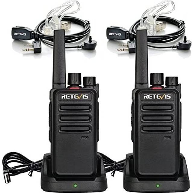 RT668 Walkie Talkie with Earpiece PMR446 Licensefree Handsfree Hotel Store WalkieTalkie Rechargeable Squelch 16 Channels CTCSSDCS TOT VOX Scan 2 Way