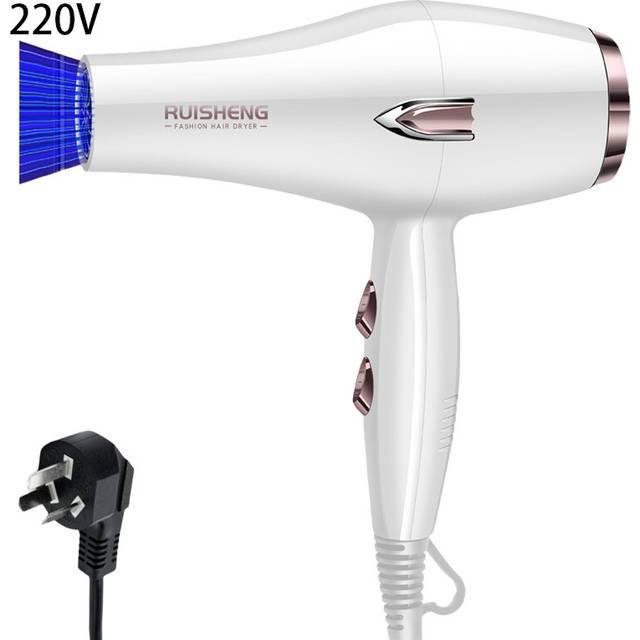 (White) Hair Dryer Hair Salon Style Black And White High Power Consumption 2200w 220v