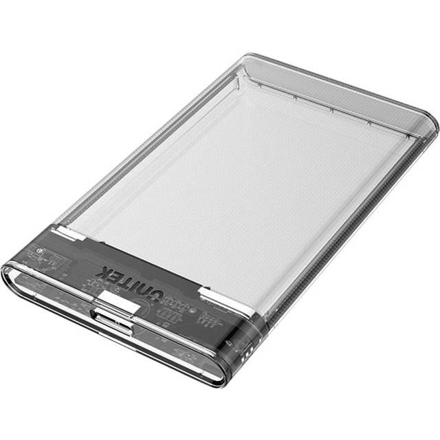 Unitek DisGuard Limpid R - USB3.1 SATA6G 2.5" HDD/SSD Hard Disk Enclosure - förvaringslåda - SATA 6Gb/s - USB